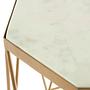 Shalimar Sechseckiger Beistelltisch Marmor Gold 8