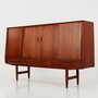 Highboard Teakholz Braun 1970er Jahre 5