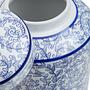 Calix Large Ceramic Vessel Blue White 3