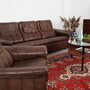 Armchair Leather Brown 1970s 2