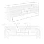 TV-Lowboard Braun 5