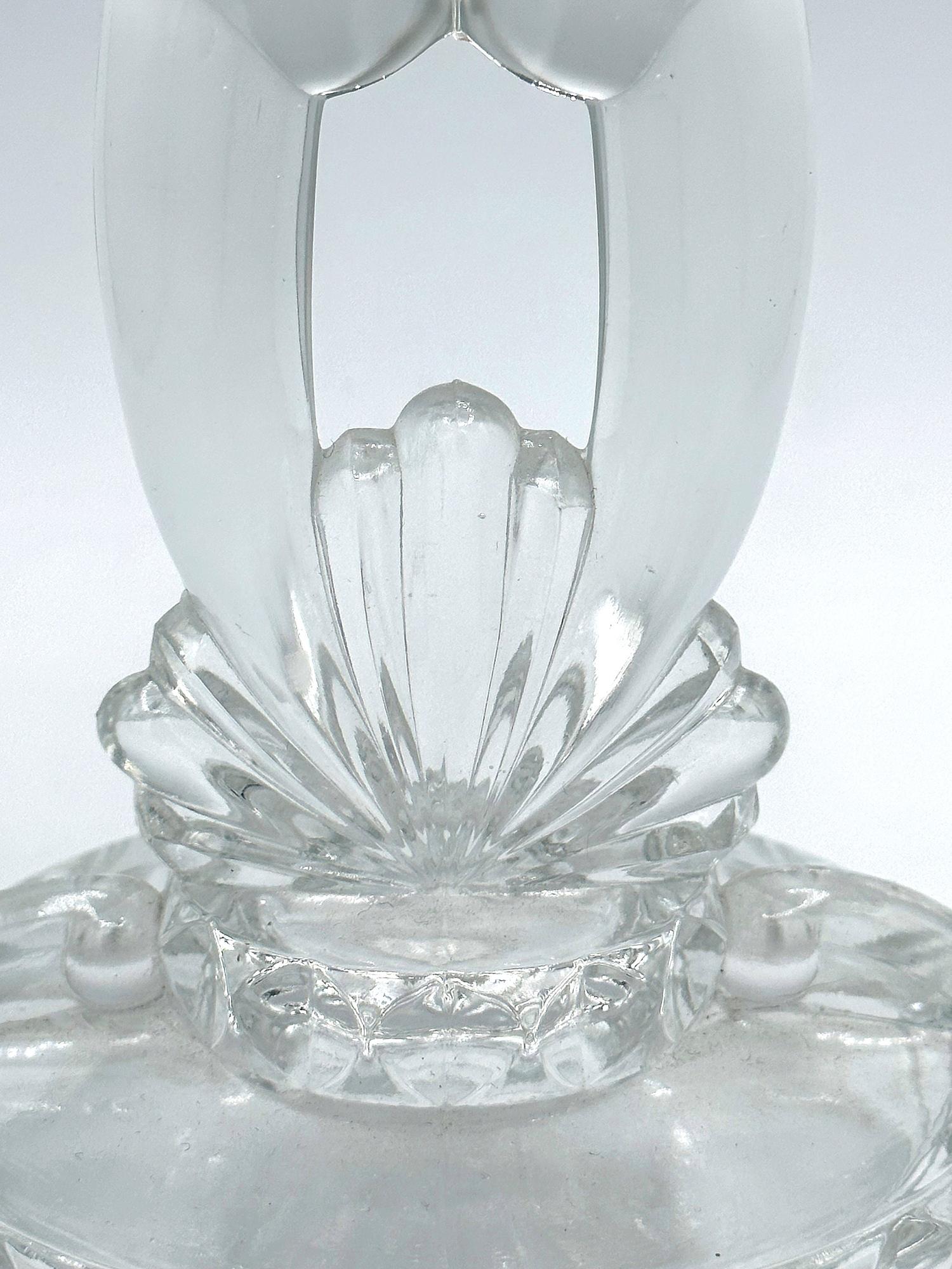 Vintage Kerzenleuchter Glas 1980er Jahre 1