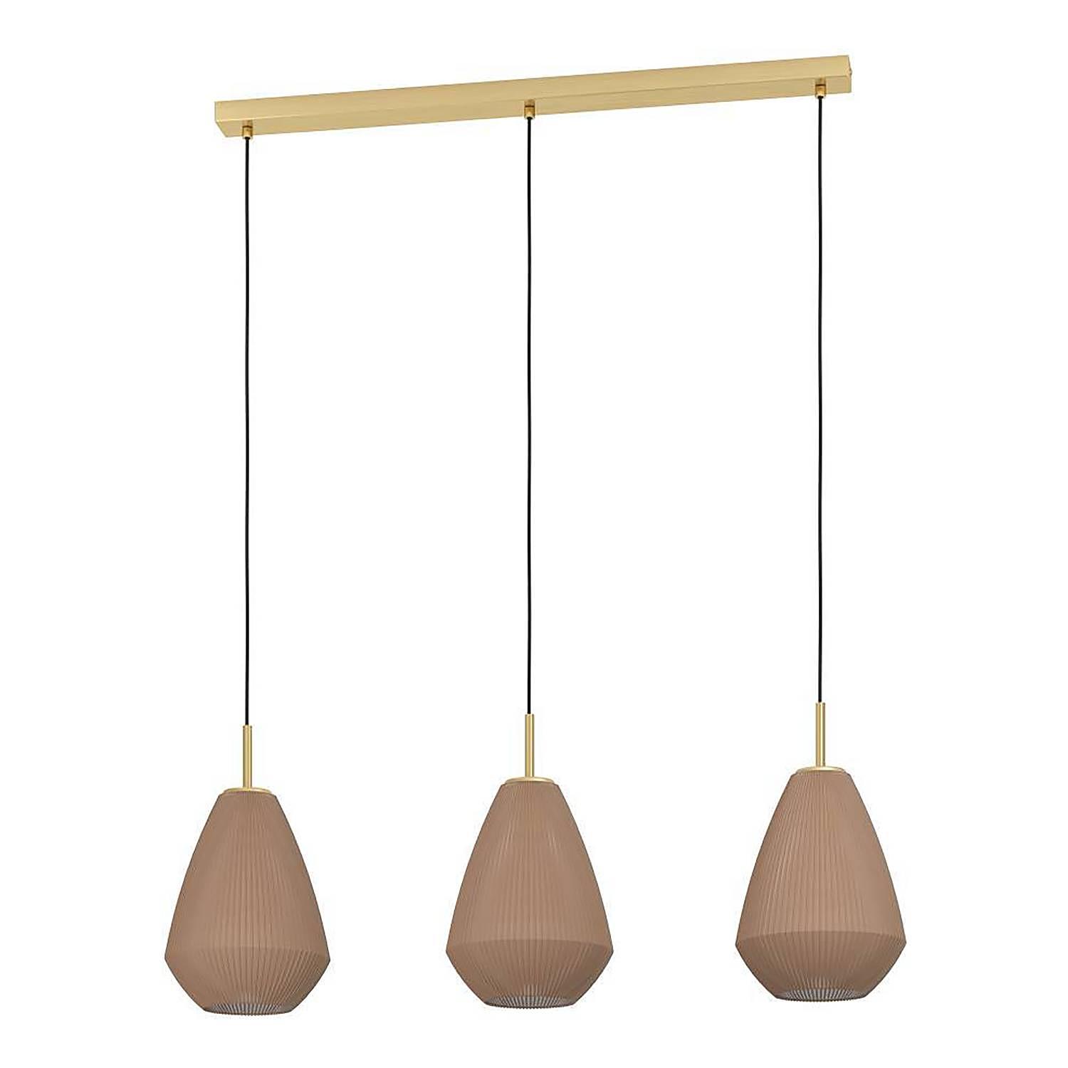 3-light pendant lamp Caprarola Satin glass 4