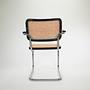 S64 Stuhl Chrom Geflecht Natur 3