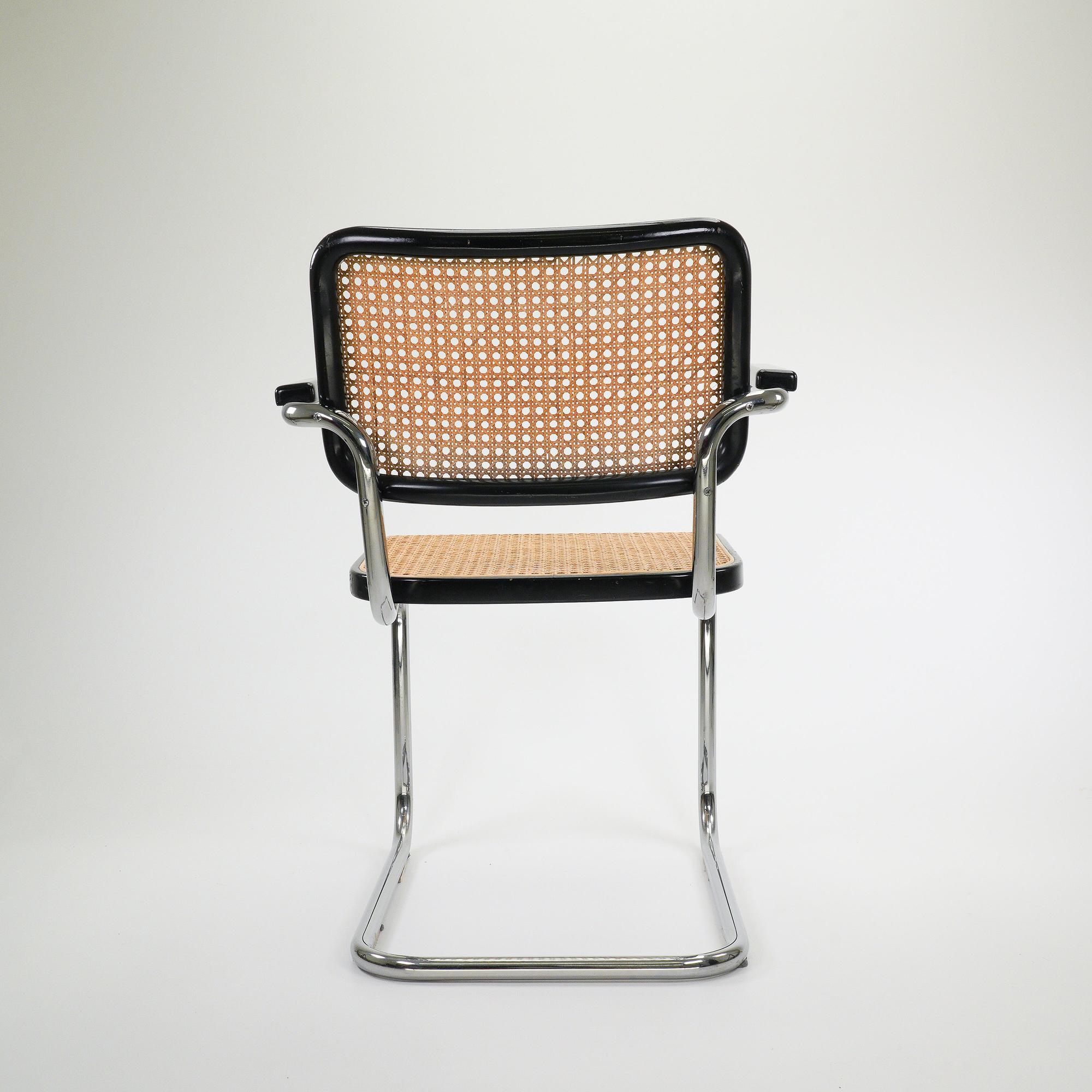 S64 Stuhl Chrom Geflecht Natur 3