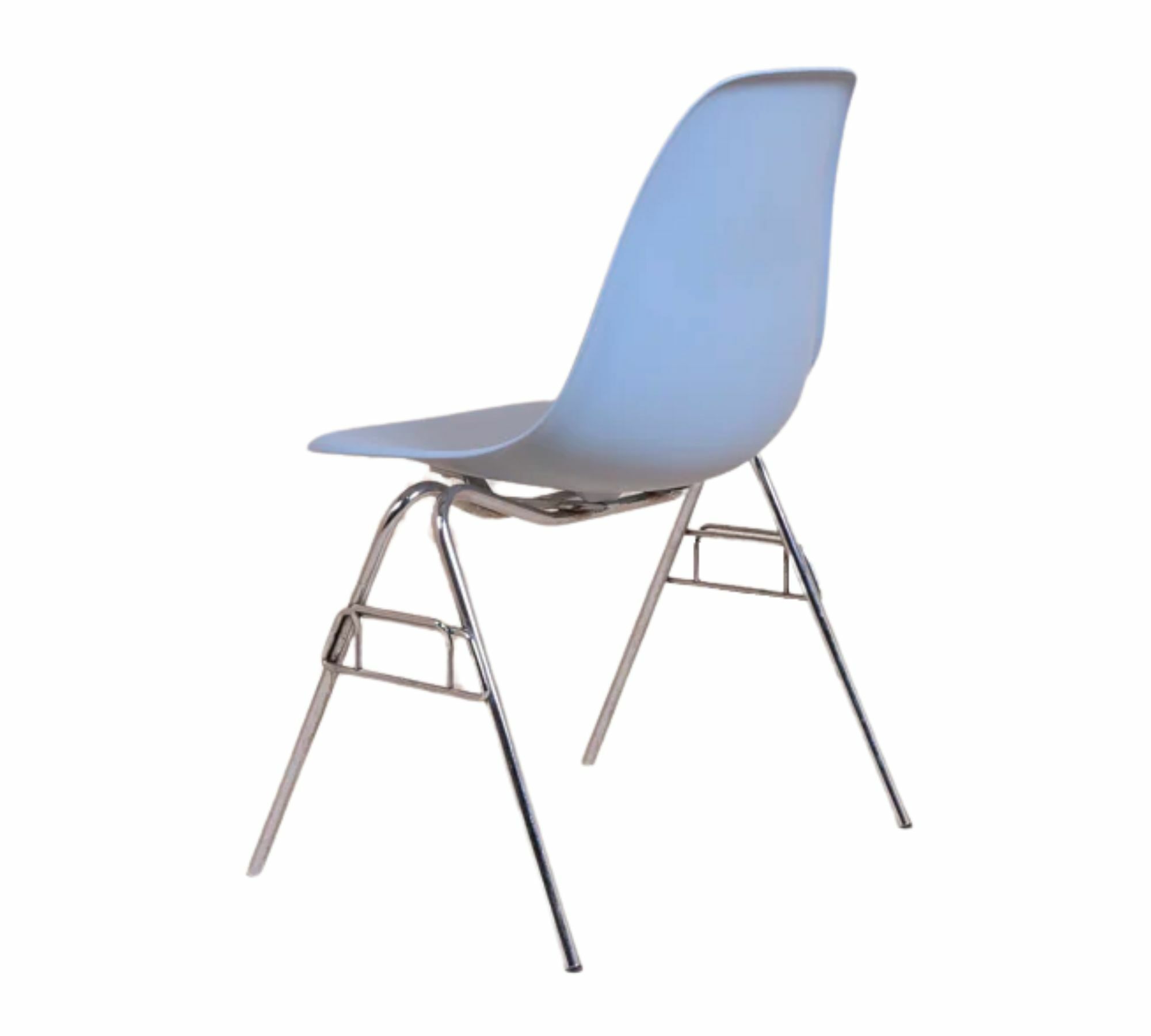 Eames DSS Plastic Side Chair Eisgrau  2