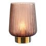 LED-Tischleuchte Fancy Glamour Klarglas / Messing 1-flammig 0