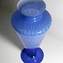 Vintage Vase Muranoglas Blau 60er Jahre 4