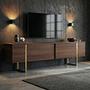 Onera Sideboard Walnut Effect Gold 0