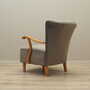 Vintage armchair beech wood velvet grey 1960s 5