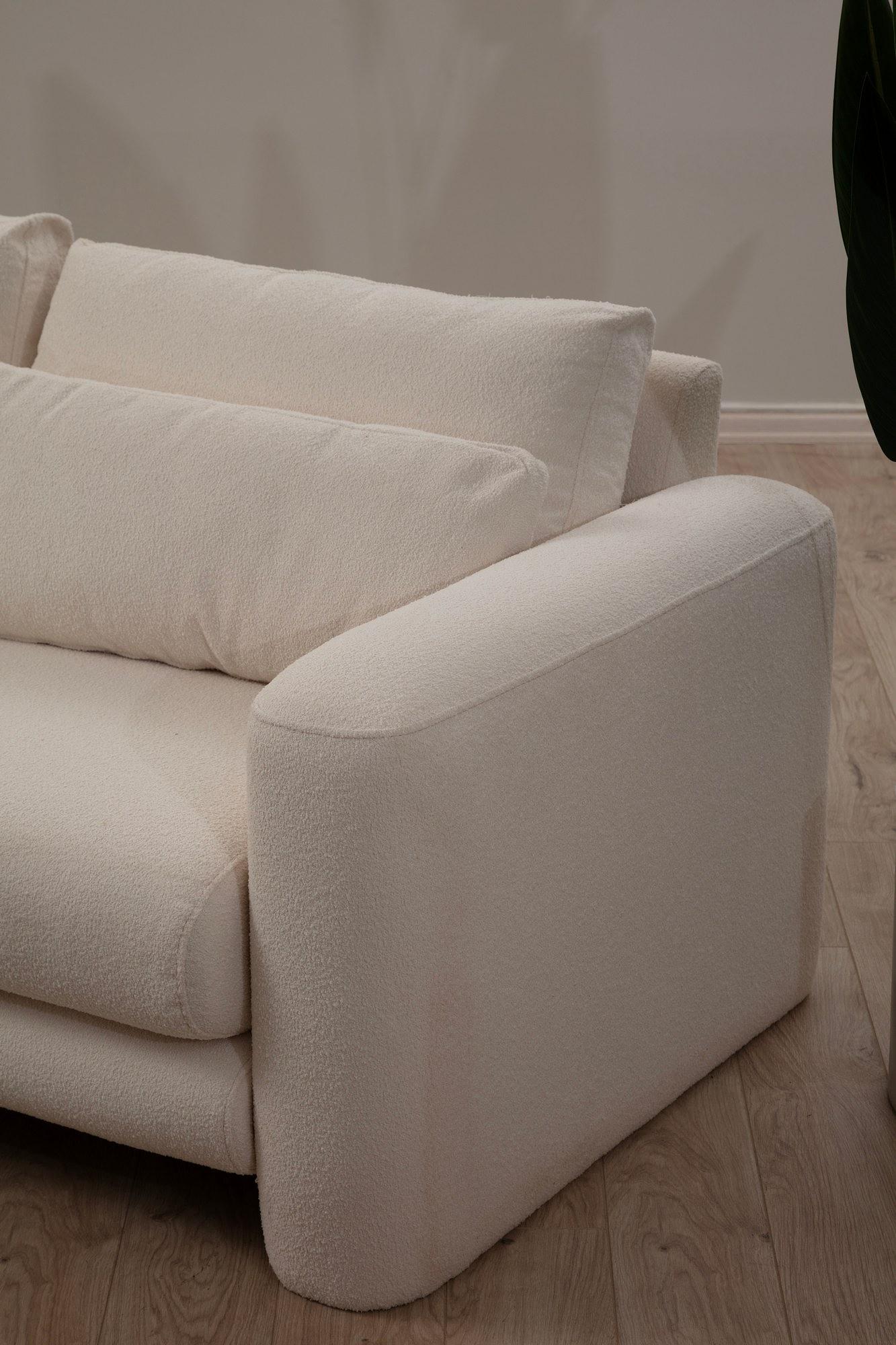 Lily Ecksofa Links Creme 2