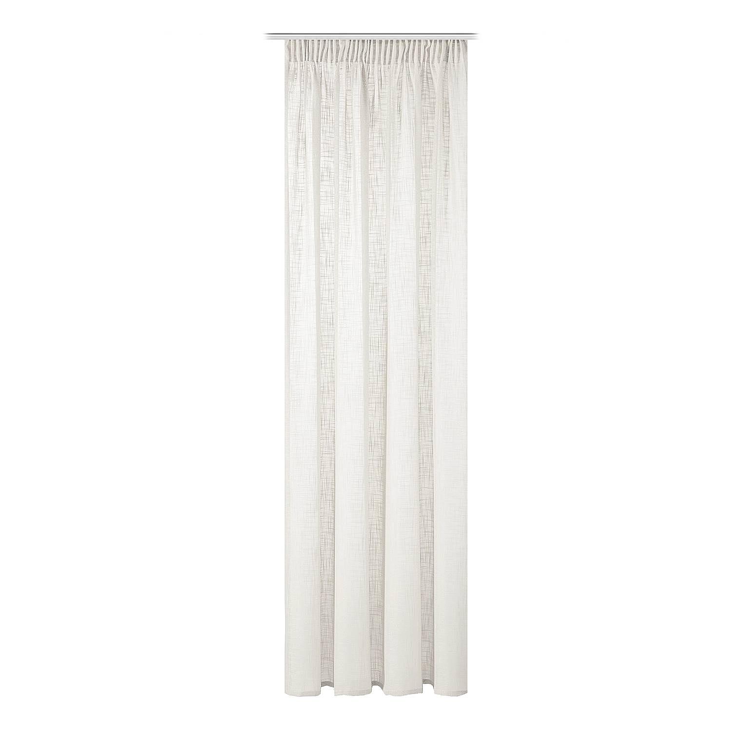 Fertiggardine Softy Polyester Wollweiß 140 x 225 cm 0