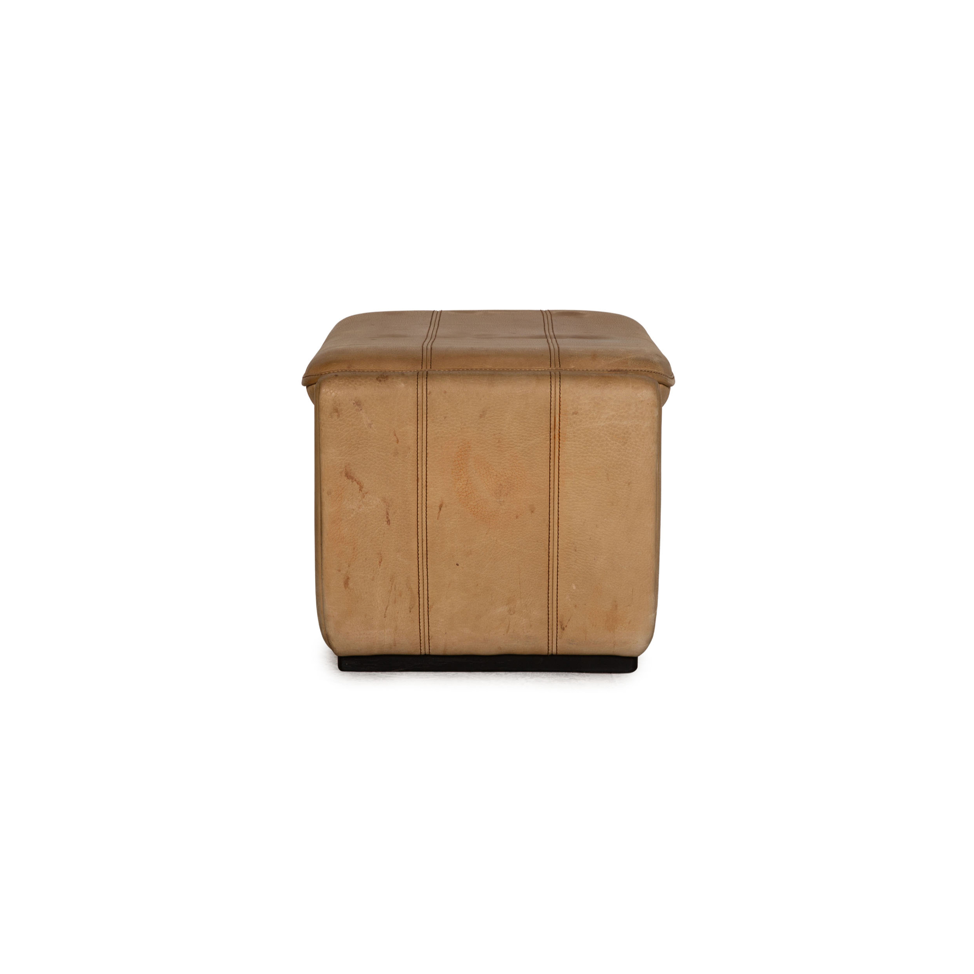 DS 50 Hocker Leder Braun 9