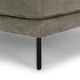 Vincent 1-seater reclining sofa Left Planet Grey Green 4
