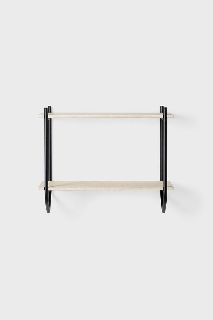 Dessus Scaffale a muro Struttura Naturale Nero 2