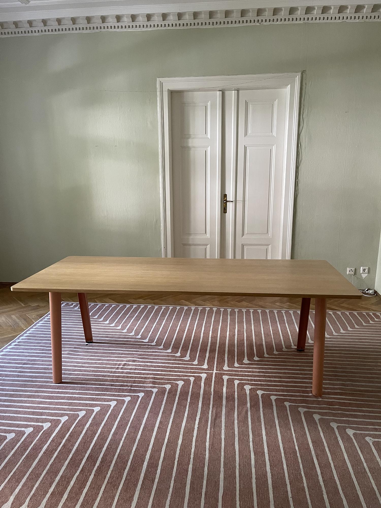 Design Esstisch Holz Stahl 0