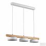 Pendant Lamp Clyro 3-Light Solid Pine White 4