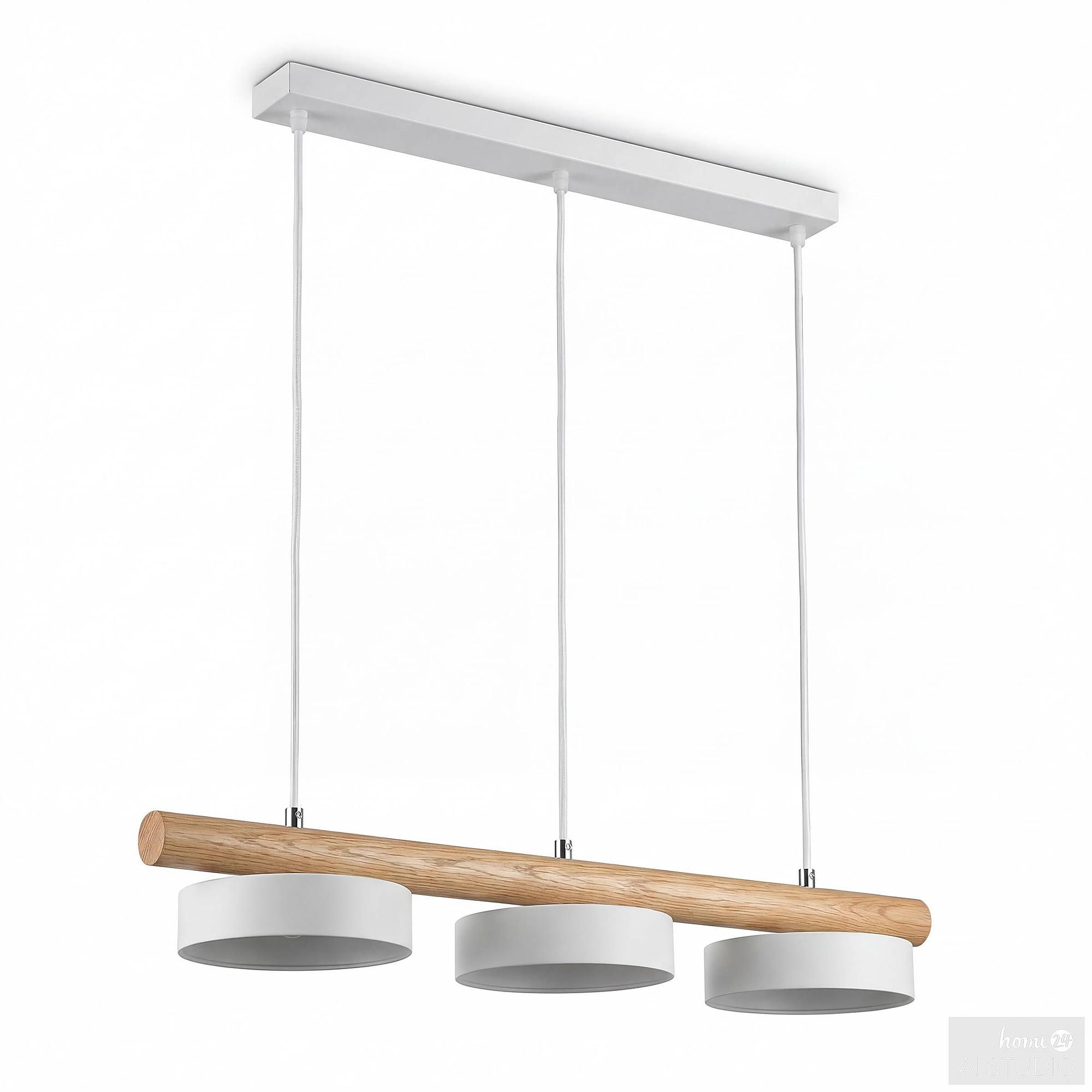 Pendant Lamp Clyro 3-Light Solid Pine White 4