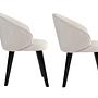 2x Bentley Dining Chair Wood Veneer White 2