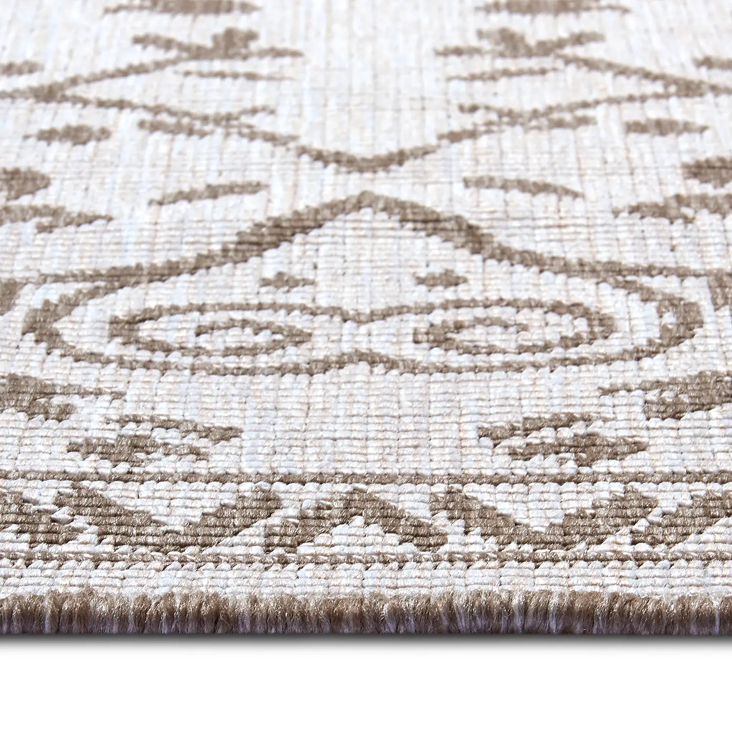 Leyte Outdoor-Teppich Beige Braun 1