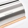 Brotkasten Zobi Gummibaum Silber 39,5 x 28 x 16 2