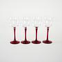 4x Wine glasses Red  3