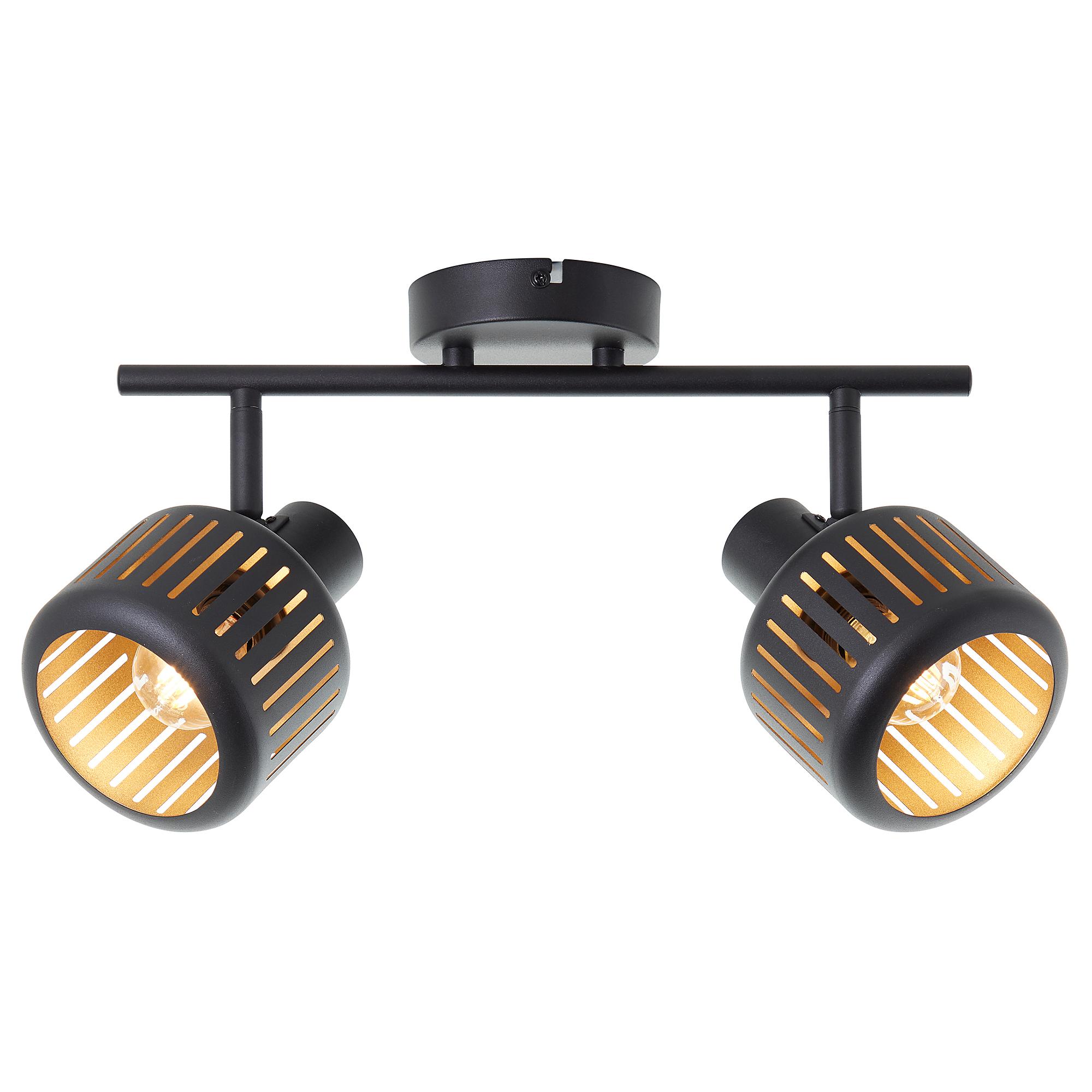 Tyas Deckenleuchte Aluminium Schwarz Gold 1