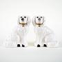Dog Figures English Style Ceramic 1970s 3