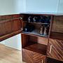 Highboard Massivholz Braun 1
