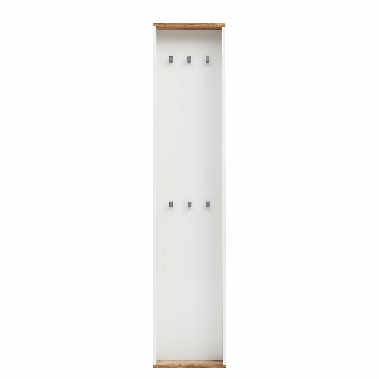 Garderobe Holz Metall Weiß 2