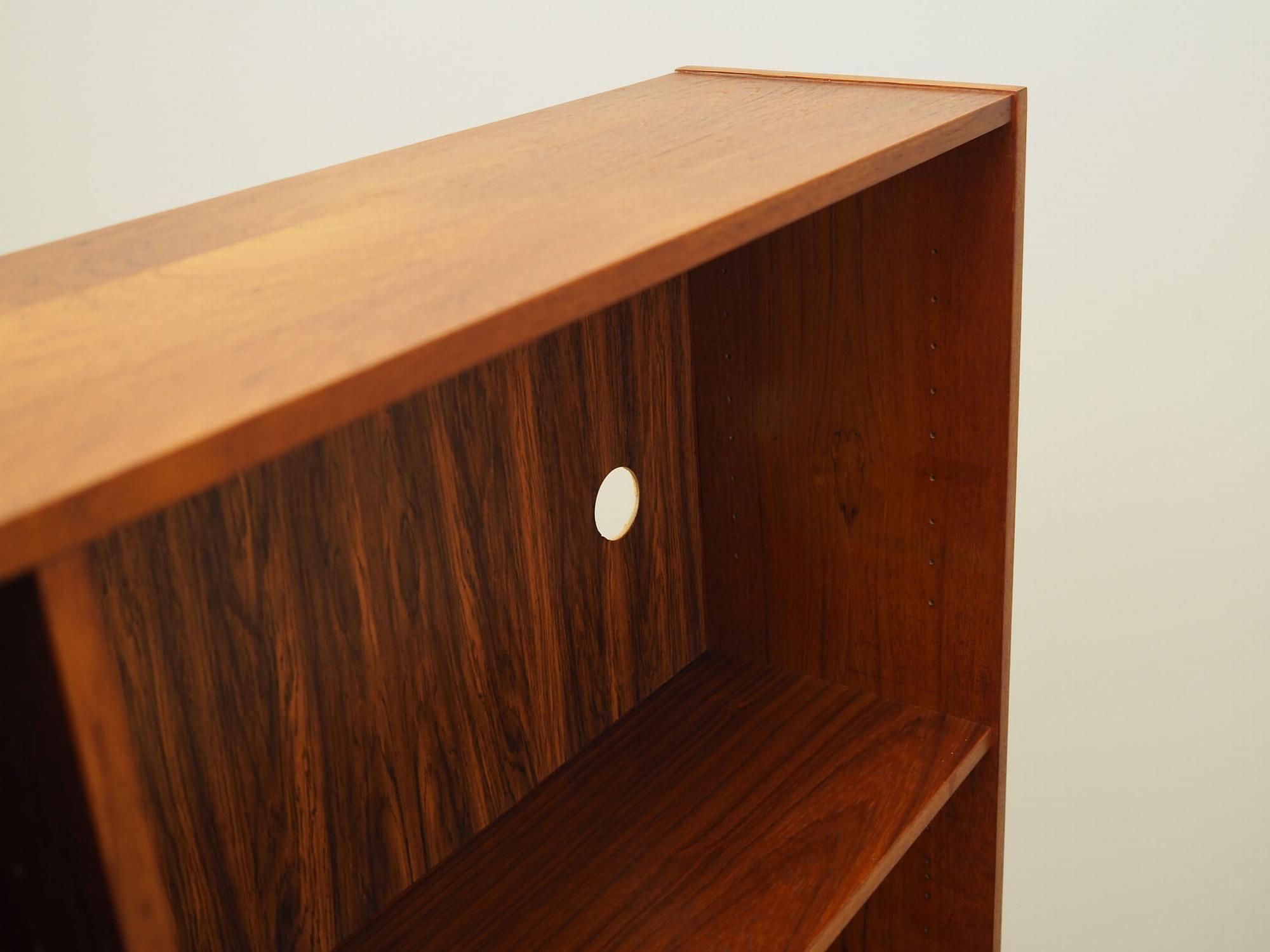 Vintage Bücherregal Teakholz Braun 1970er Jahre 11