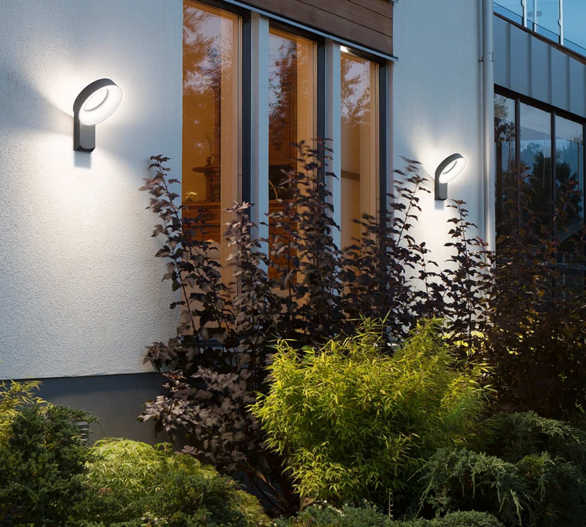 Außenleuchte in Ringform Anthrazit  2