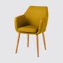 Armchair NICHOLAS fabric: Curry yellow Single chair 1