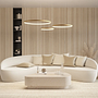Ring-shaped LED pendant light CAECILIA Gold 3