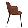 BECOLLA Armchair Set of 2 Rust Brown 2
