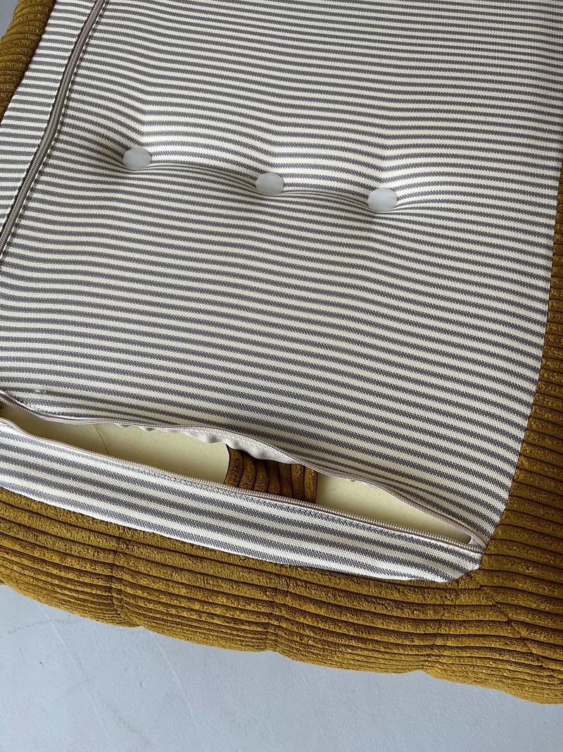 Togo Ottoman Cord Sand Brown 2