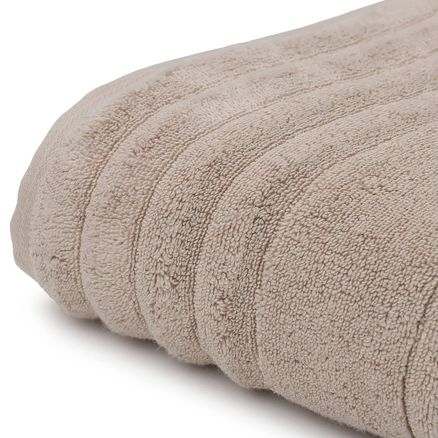 Milan Bath Towel Bamboo Cotton Taupe 70x140cm 2