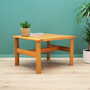 Vintage Coffee Table Wood Brown 1960s 2