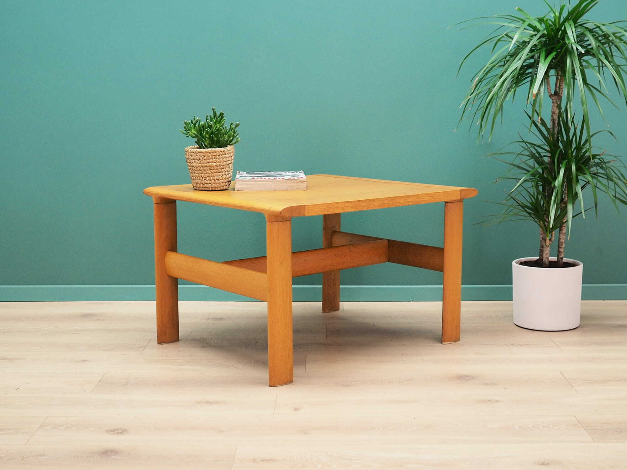 Vintage Coffee Table Wood Brown 1960s 2