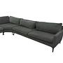 Astha Sofa Récamiere Links Danny Steel Grey 4