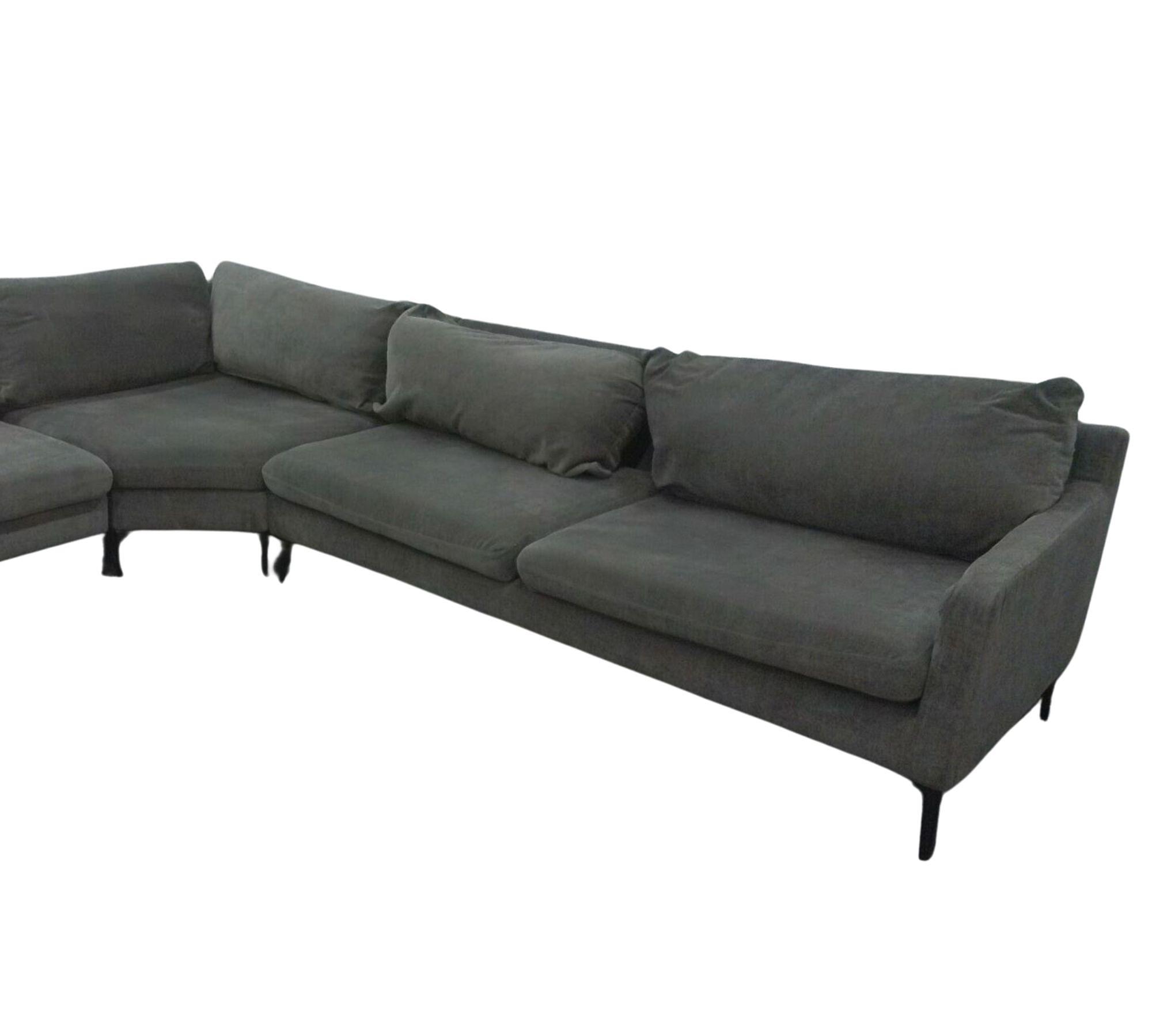 Astha Sofa Récamiere Links Danny Steel Grey 4