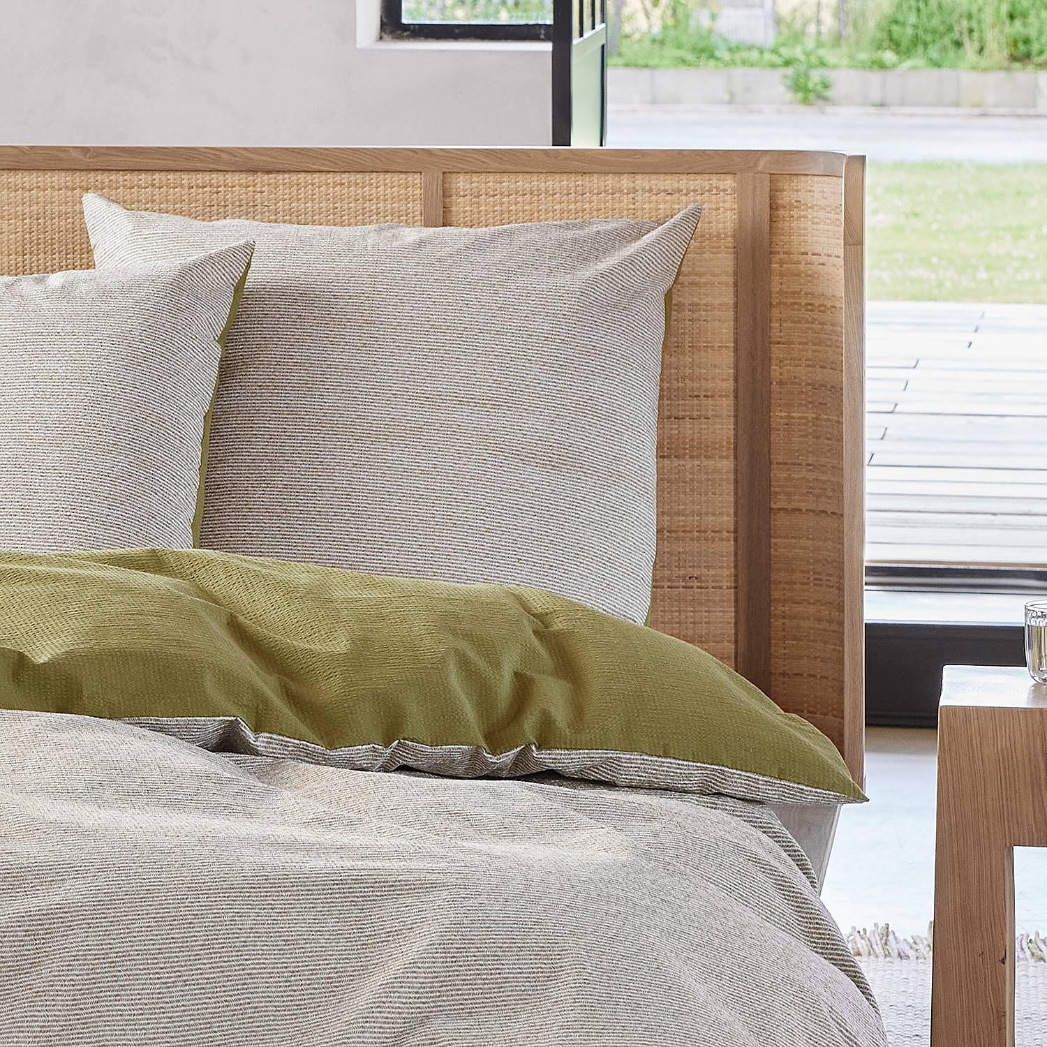 Bed linen set Caja Cotton Seersucker Green 155 x 220 cm 4