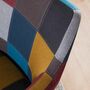 Armchair Webbing Patchwork Multicolor 7