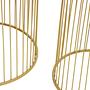2x Avento Beistelltisch Schwarz Gold 3