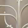 Vintage coat rack metal white 1970s 7