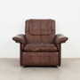 Armchair Leather Brown 1970s 3