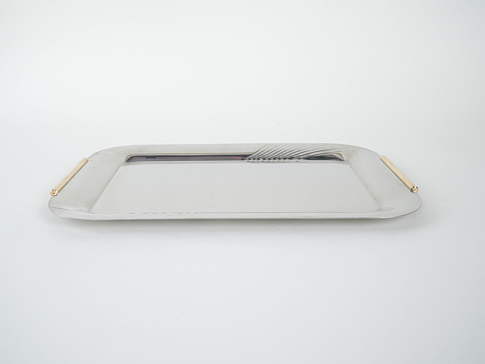 Edelstahltablett Silber 1