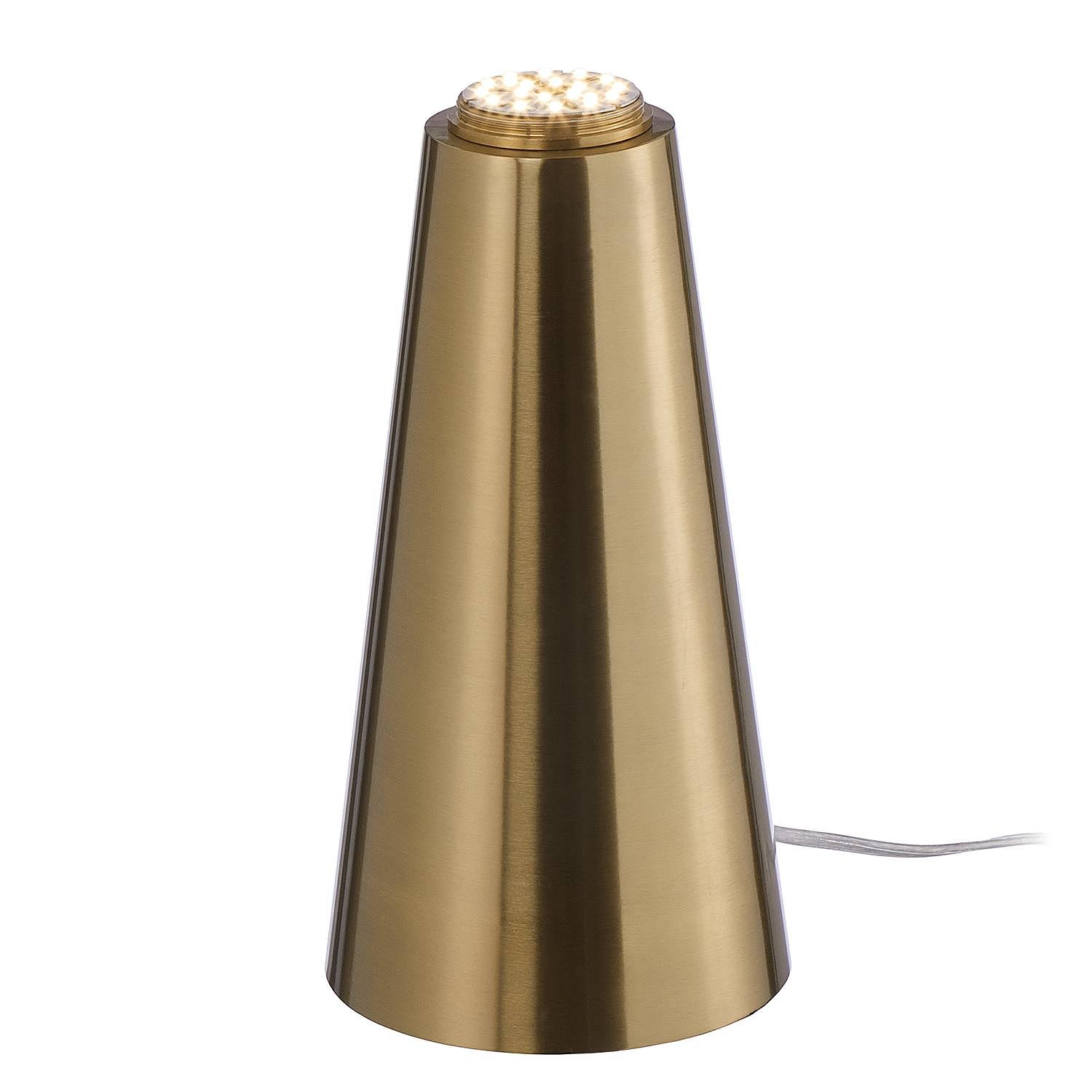 1-Flammig Art Deco Tischleuchte Farbglas Stahl 4